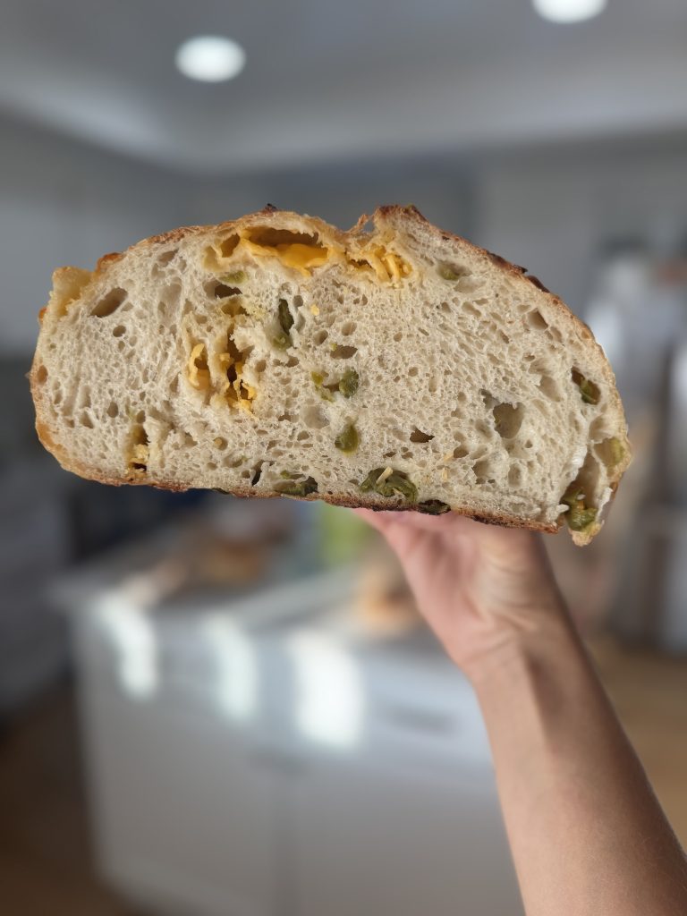 Jalapeño Cheddar Sourdough Loaf