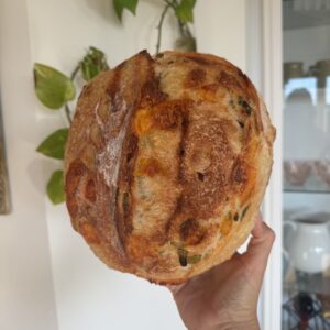 Jalapeño Cheddar Sourdough Loaf