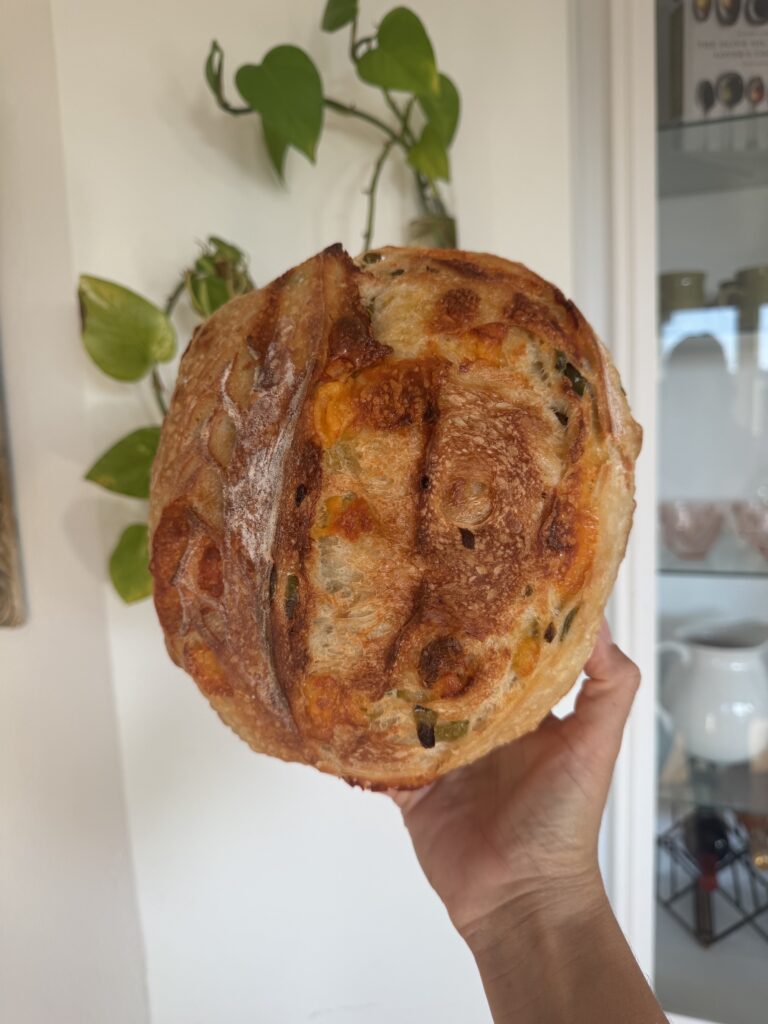 Jalapeño Cheddar Sourdough Loaf