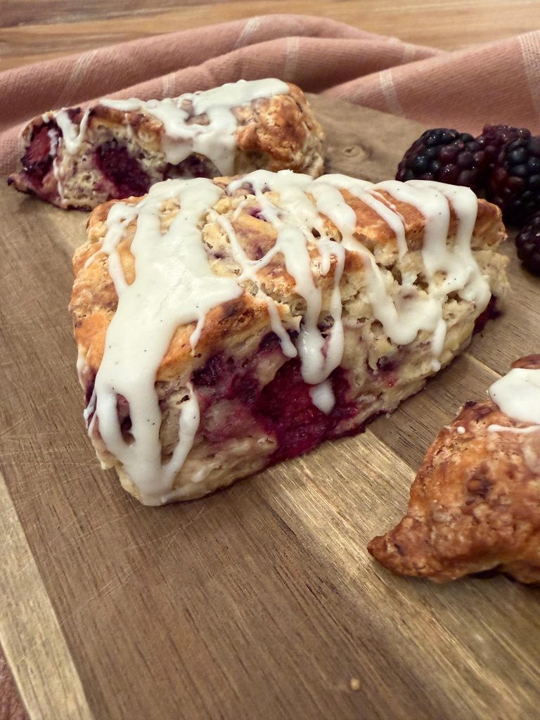 Blackberry Vanilla Scone