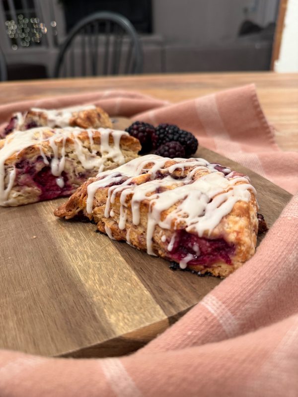 Blackberry Vanilla Scone
